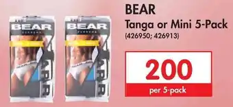 Makro Bear Tanga or Mini 5-Pack offer