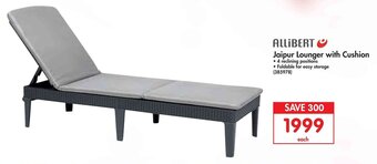 AlliBert Jaipur Lounger with Cushion