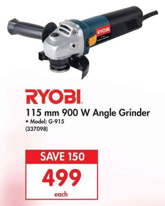 Makro Ryobi 115mm 900W Angle Grinder offer