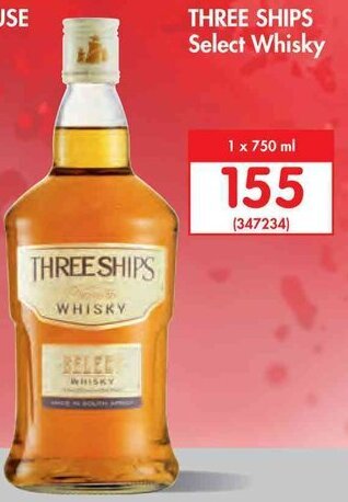 Makro Three Ships Select Whisky 750ml offer