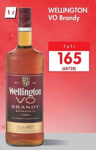 Makro Wellington VO Brandy 1L offer