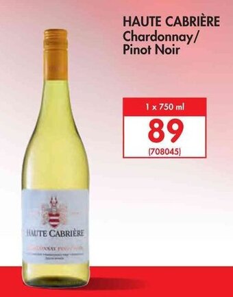 Makro Haute Cabrière Chardonnay / Pinot Noir 750ml offer