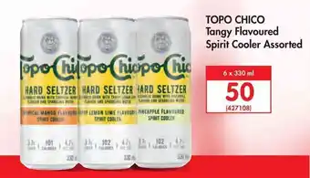 Topo Chico Tangy Flavoured Spirit Cooler assorted 6 x 330ml