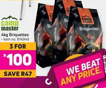 Game Camp Master Briquettes offer