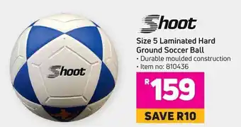 Game Shoot 5 Laminated Hard Ground Soccer Ball offer