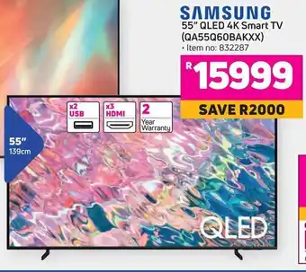Game Samsung QLED 4K Smart TV 55" offer
