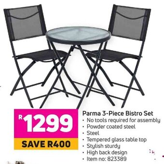 Parma 3- Piece Bistro Set