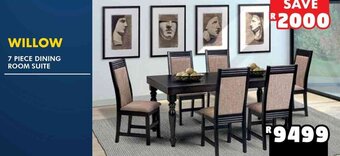 Willow 7 Piece Dining Room Suite