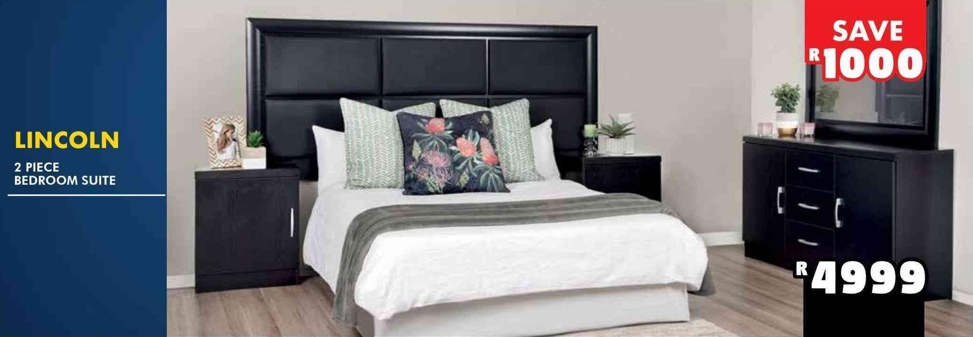 Lincoln 2 Piece Bedroom Suite offer at Russells