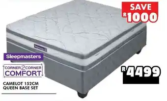 Russells Sleepmasters Camelot 152cm Queen Base Set offer