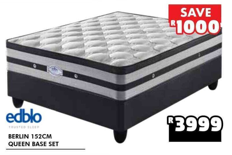 Edblo Berlin 152cm Queen Base Set offer at Russells