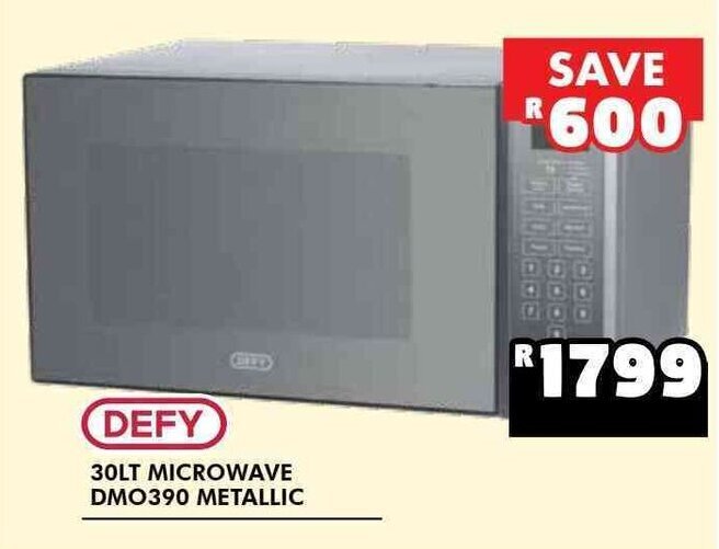 defy 30lt mirror glass microwave dmo390