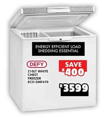 Russells Defy 210L White Chest Freezer Eco DMF470 offer