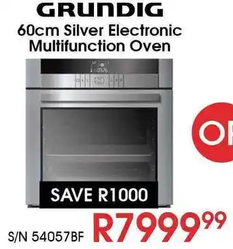 Hirsch's Grundig Silver Electronic Multifunction Oven offer