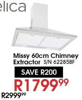Hirsch's Missy Chimney Extractor 60cm offer