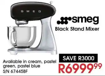 Hirsch's Smeg Black Stand Mixer offer