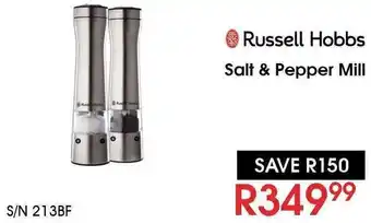 Hirsch's Russell Hobbs Salt & Pepper Mill offer