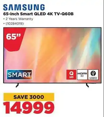 HiFi Corp Samsung 65-inch Smart QLED 4K TV-Q60B offer