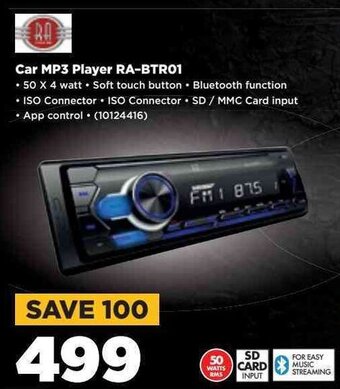 HiFi Corp Car MP3 Player RA-BTR01 offer