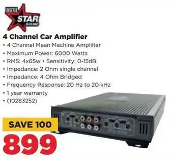 HiFi Corp Digital Star Sound 4 Channel Car Amplifier offer