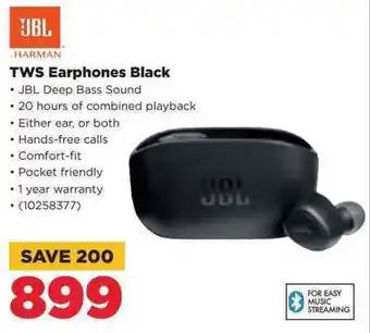 HiFi Corp JBL TWS Earphones Black offer