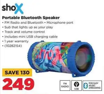 HiFi Corp Shox Portable Bluetooth Speaker offer
