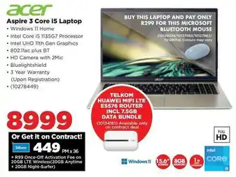 HiFi Corp Acer Aspire 3 Cire i5 Laptop offer