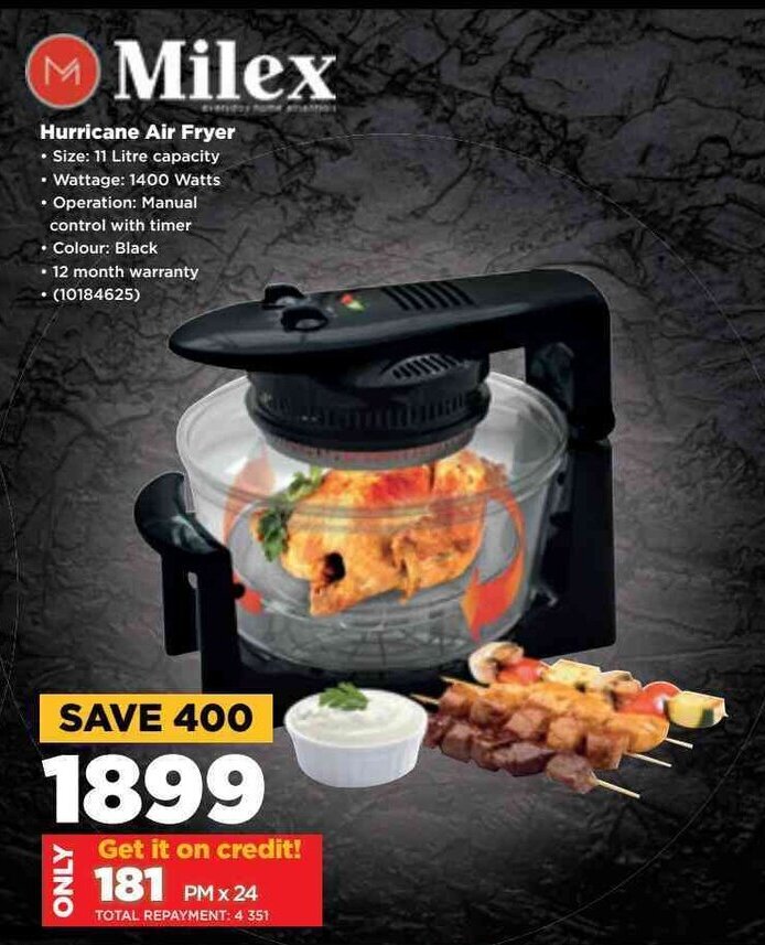 Milex Hurricane Air Fryer offer at HiFi Corp