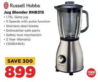 HiFi Corp Russell Hobbs Jug Blender RHB315 offer