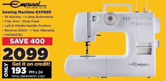 HiFi Corp Empisal Sewing Machine EXP889 offer