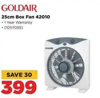 HiFi Corp Goldair 25cm Box Fan 42010 offer