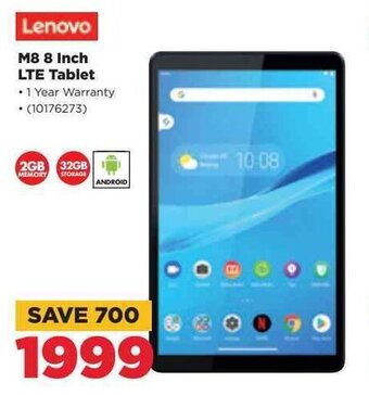 HiFi Corp Lenovo M8 8-inch LTE Tablet offer