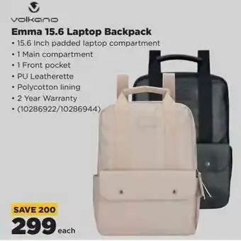 HiFi Corp Volkano Emma 15.6 Laptop Backpack offer