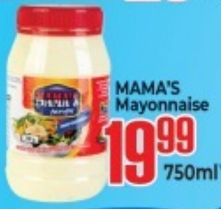 Mama's Mayonnaise 750ml offer at Elite Cash & Carry