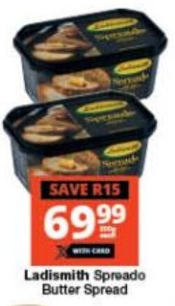 Checkers Ladismith Spreado Butter Spread offer