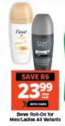Checkers Davo Roll-On for Men/Ladies All Variants offer