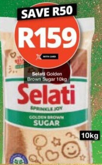Checkers Selati Golden Brown Sugar 10kg offer