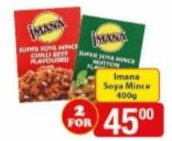 Imana Soya Mince 2 x 400g