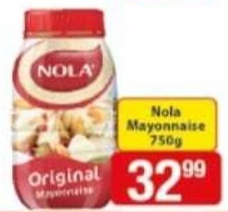 Check Save Nola Mayonnaise 750g offer