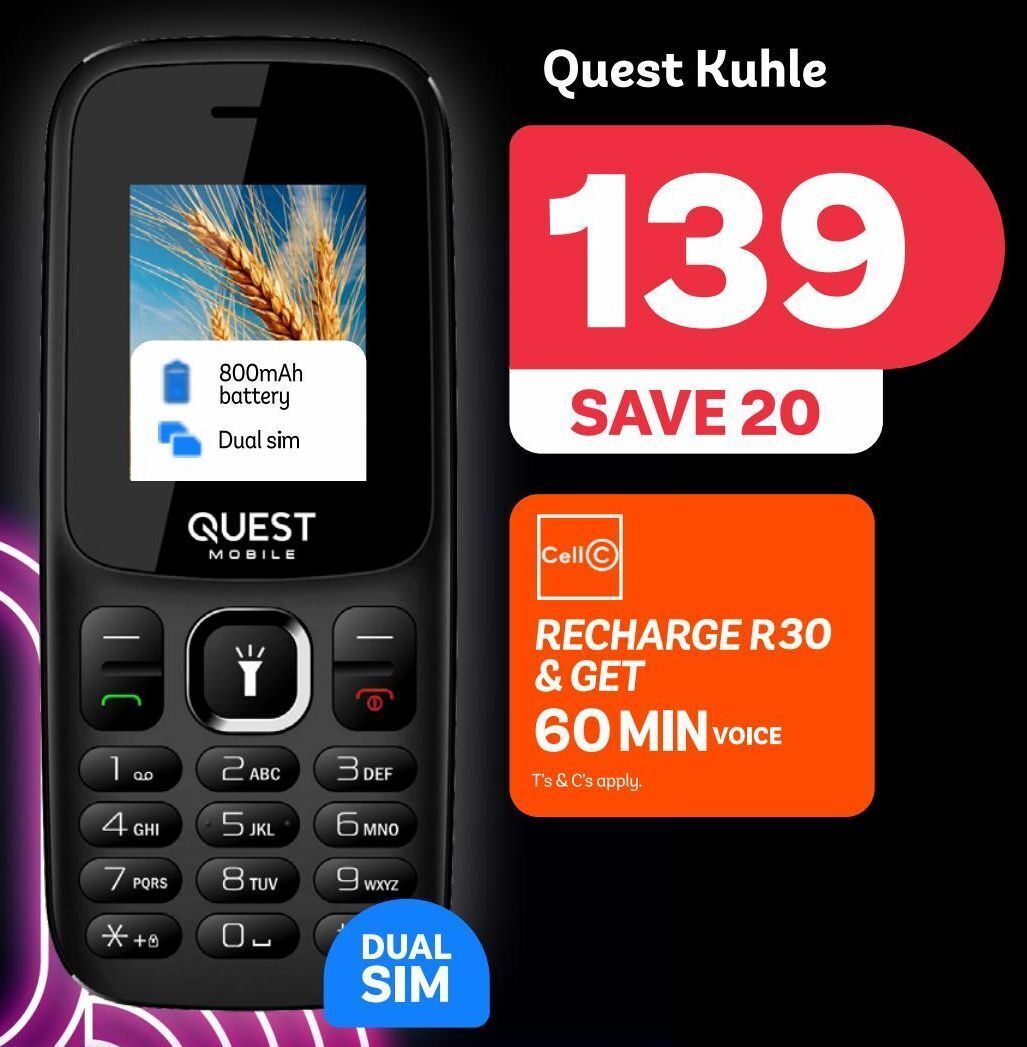 Quest kuhle offer at PEP