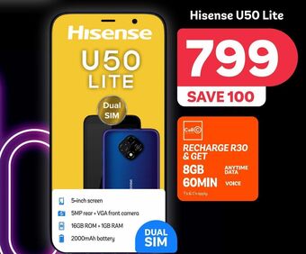 PEP Hisense u50 lite offer