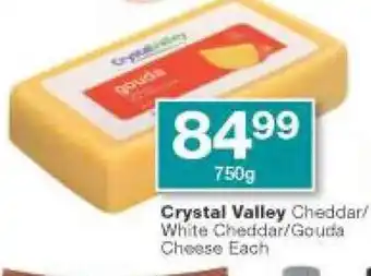 Checkers Crystal Valley Cheddar White Cheddar / Gouda Cheese each offer