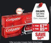 Dis-Chem Colgate optic white toothpaste assorted-75ml offer