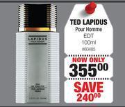 Ted lapidus pour homme edt 100ml offer at Dis Chem