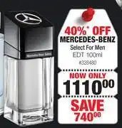 Dis-Chem Mercedes benz select for men edt-100ml offer