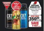 Cristiano ronaldo cr7 fragrance body spray banded pack-3 x 150ml per pack