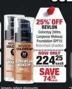 Dis-Chem Revlon colorstay 24hrs longwear makeup foundation spf15 assorted shades-each offer