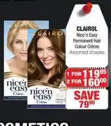 Clairol nice n easy permanent hair colour creme assorted shades-for 1