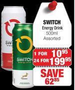 Dis-Chem Switch energy drink assorted- for 1 x 500ml offer