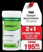 Dis-Chem Tibb septogard natural antibiotic 120 tablets- each offer